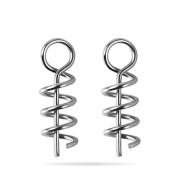 50 pièces connecteur de pêche en acier inoxydable