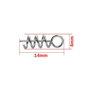 50 pièces connecteur de pêche en acier inoxydable