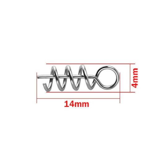 50 pièces connecteur de pêche en acier inoxydable